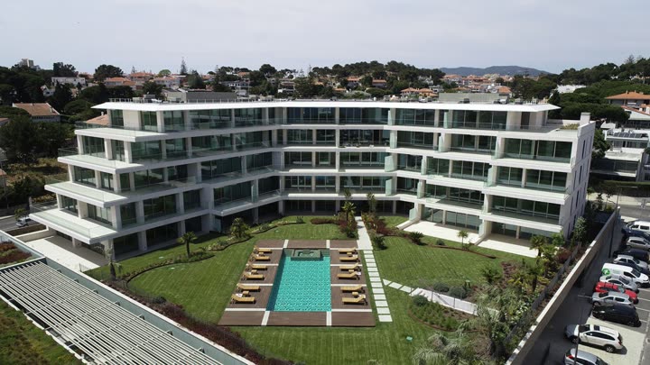 Fachada de um condomínio residencial